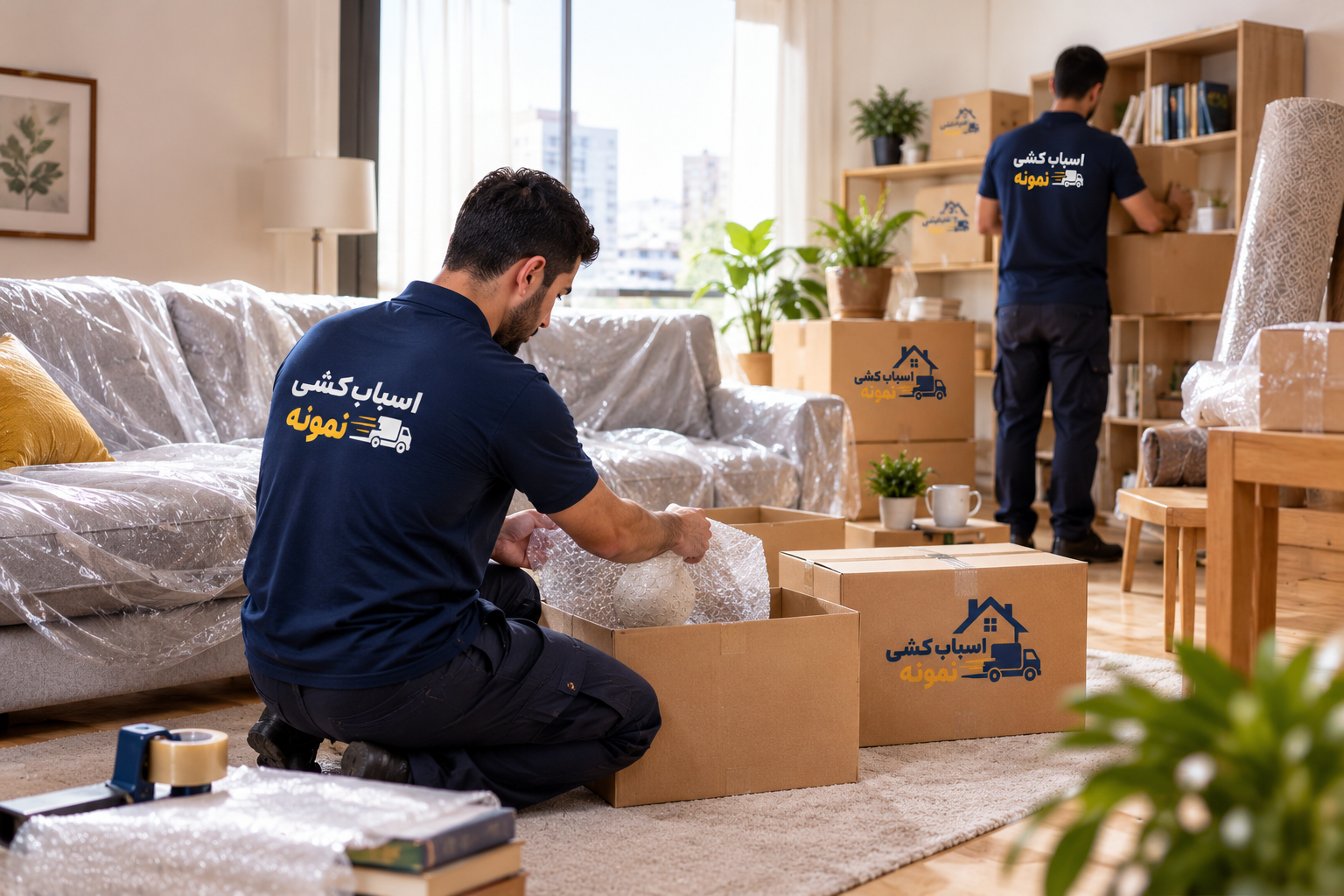 بستهبندی دقیق وسایل منزل